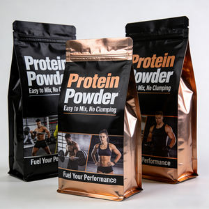 Bolsa de Embalaje de <span class=keywords><strong>Alimentos</strong></span> de Plástico Reutilizable a Prueba de Humedad con Impresión Personalizada, Bolsa de Pie para Proteína de Suero en Polvo - Product Image 4