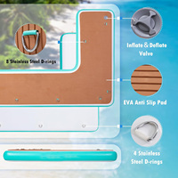 Plateforme flottante gonflable commerciale pour hôtels et complexes hôteliers, extérieure/intérieure, en PVC Drop Stitch, pour le stationnement des bateaux
