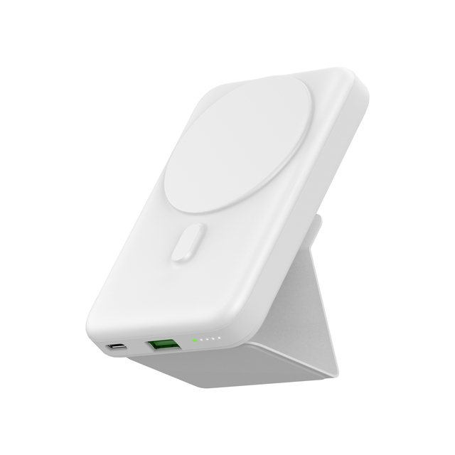 Ukalun Magnetic 10000mah Foldable Wireless Portable Charger Power Bank with Phone Stand for Cellphone