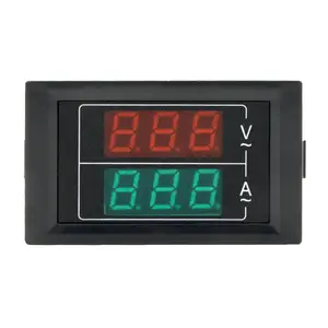 FATO D85 डिजिटल प्रदर्शन मीटर पैनल उच्च परिशुद्धता 1 में 2 एसी वाल्टमीटर Ammeter वोल्टेज दोहरी प्रदर्शन 60-500V