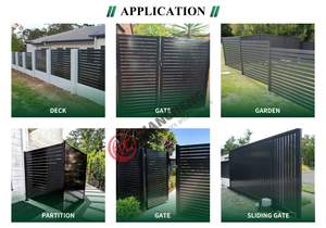 Recinzione in Alluminio Premium per la Privacy, Resistente alle Intemperie, Durevole, per Fattorie, Giardini Moderni, Cortili, Residenziali e Commerciali - Product Image 3