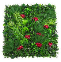 Panneaux muraux en gazon artificiel en buis vert, feuilles de plastique, art mural pour l'extérieur, les intérieurs, les fêtes, les mariages, Noël, certifié UV