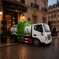 Camion de ramassage des déchets alimentaires FOTON 4x2, neuf, diesel, étanche, pour les collectes municipales