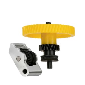 Conjunto de engranajes de extrusora Top-T Bamboo P2S, acero endurecido, plateado y niquelado, para accesorios de impresora 3D - Product Image 1