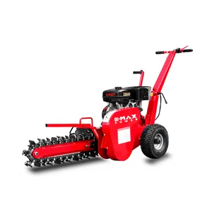 K-Maxpower 15pk Max Diepte 600Mm Epa Benzine Aangedreven Mini Farm Gebruik Lopen Achter Kettingzaag Rock Mini Trencher