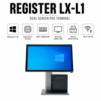 Système de point de vente tout-en-un, écran tactile 15,6 pouces, Intel Core I5 3e génération, 4 Go de RAM, 64 Go, imprimante de reçus 58 mm 80 mm, Windows 10