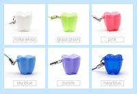 Boîte de rangement pour appareil dentaire en plastique multicolore pour enfants, pratique pour l'hygiène bucco-dentaire