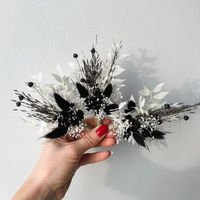 Boutonnière personnalisée couleur gothique bohème avec fleurs séchées, mini bouquet pour le marié, accessoires pour les garçons d'honneur, Pâques