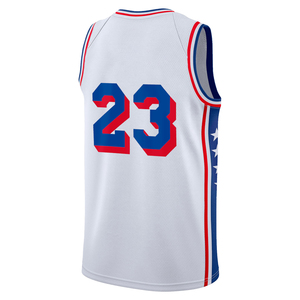Hommes # <span class=keywords><strong>Maillot</strong></span> de basket-ball personnalisé <span class=keywords><strong>LeBron</strong></span> Philadelphia 23, chemises brodées, uniformes pour jeunes, vêtements de sport, impression à chaud - Product Image 4