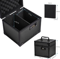 Boîte de rangement durable pour cartes gradées, étui étanche pour cartes en plaque avec fermeture à boucle (7.87"x6.69"x7.17") - OEM/ODM disponible, pour le transport de cartes sportives