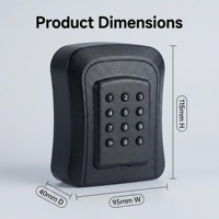 Boîte à clés intelligente Bilixo K01, étanche IP65, antivol, en acier inoxydable et aluminium, déverrouillage par mot de passe, compatible avec l'application Tuya TTlock