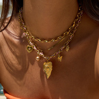 Collar de Acero Inoxidable de Lujo con Cuerda de Color y Cadena para Clavícula, Estilo Europeo Americano, Joyería de Alta Gama