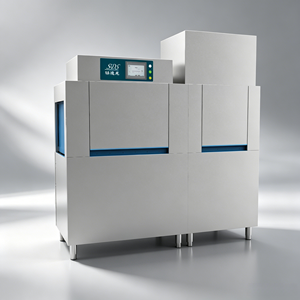 Lavastoviglie Commerciale a Tunnel Completamente Automatica in Acciaio Inox 304, Macchina per Lavaggio e Sanificazione ad Alta Capacità per Mense e Ristoranti - Product Image 5