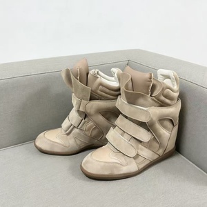 <span class=keywords><strong>Scarpe</strong></span> da <span class=keywords><strong>Donna</strong></span> <span class=keywords><strong>con</strong></span> Zeppa Invisibile Traspirante Antiscivolo <span class=keywords><strong>con</strong></span> Rialzo, Versione Estera Europea Americana, <span class=keywords><strong>con</strong></span> Strappo in <span class=keywords><strong>Velcro</strong></span> e Blocchi di Colore - Product Image 3