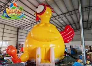 <span class=keywords><strong>Château</strong></span> gonflable géant en forme de poulet hurlant, <span class=keywords><strong>château</strong></span> gonflable commercial pour enfants, idéal pour les fêtes et les jardins. - Product Image 6