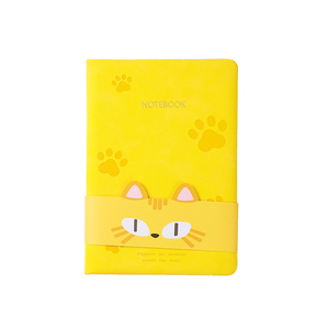 2027 A5 Kedatangan Baru Buku Catatan Kulit Imitasi Motif Kucing Abu-abu Cetak - Jahitan Benang - Embos - Stempel Emas - Hadiah - Product Image 3