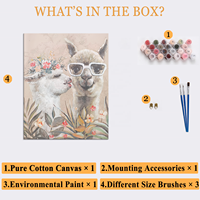 Home Decor Paint by Numbers Kit Various Sizes Hand Made Clear Line Drawing Magnifier Included Edible Pigment Vacuum