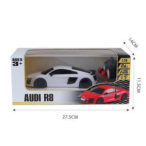1:24 échelle pleine fonction officielle sous licence <span class=keywords><strong>Audi</strong></span> R8 2.4Ghz voiture télécommandée avec phares Cool <span class=keywords><strong>Supercar</strong></span> pour les enfants - Product Image 6