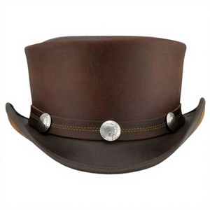Genuine Leather Customized Unisex Adult Cowboy <b>Hat</b> Horse Riding Beach Travel Cycling Casual Use-Fashion Design Logo Headwear - Product Image 6