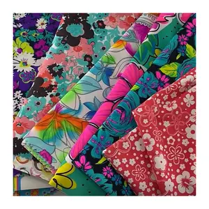 Wingtex Free Sample Manufacturer Breathable 85 Nylon 15 Spandex Flower Print Fabric Roll