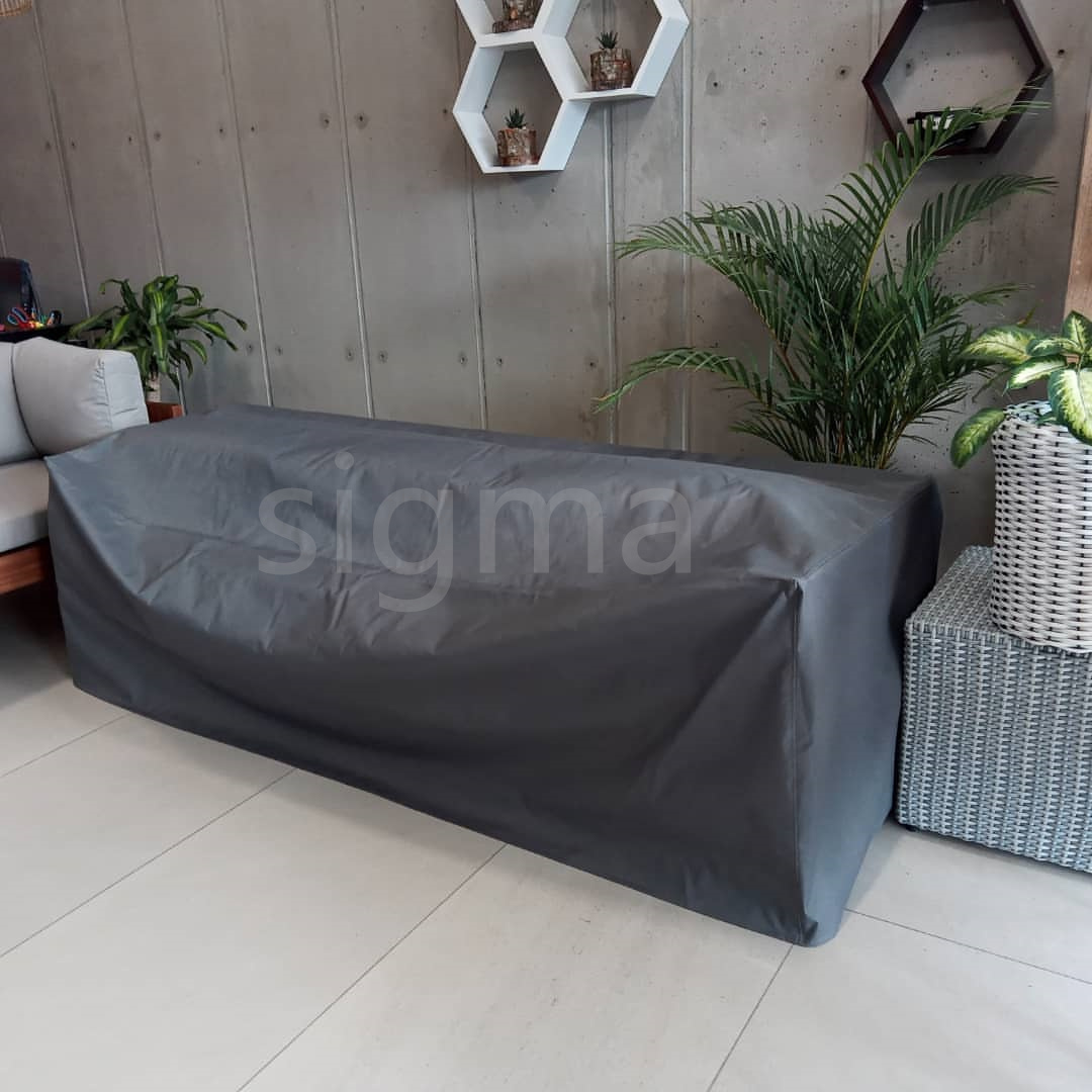 Aluminum teak beach sun lounge hotel furniture outdoor seating modern fashion sofa modular chaise sofa for garden