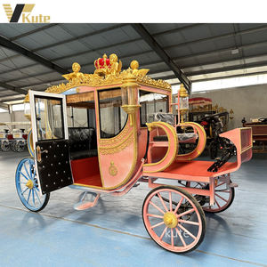 Calèche royale classique blanche de luxe pour le tourisme / Voiture de mariage électrique unique personnalisée / Voiture électrique classique élégante royale - Product Image 5