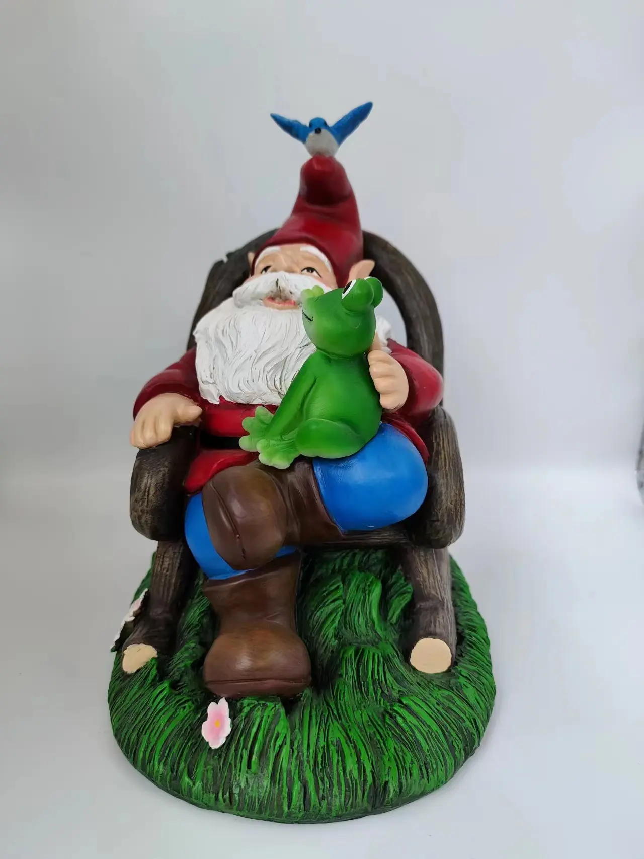 Kreative niedliche sitzende Weihnachtsmann-Weihnachts dekorationen, die Weihnachtsmann-Beleuchtungs figur-Garten dekor ruhen