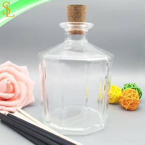 Bottiglia in Vetro Ricaricabile da 300ml per Diffusore di Aromi con Tappo in Sughero e <span class=keywords><strong>Bastoncini</strong></span> in Rattan - Product Image 4