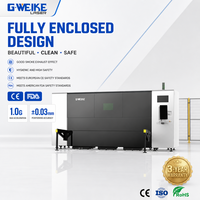 Machine de découpe laser à fibre CNC de haute précision G.weike LF3015P 3 kW pour acier inoxydable, aluminium, fer et plaques métalliques