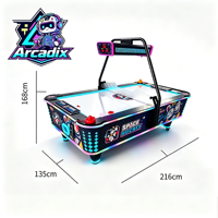 Table de hockey sur air à monnayeur, machine de jeu de hockey sur air, machine de jeu de hockey sur glace commerciale pour salle d'arcade, machine de sport d'intérieur à vendre