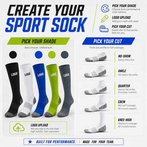 Wholesale Custom Embroidered Logo Sport <b>Socks</b> Men Women Athletic <b>Running</b> Tennis Grip <b>Socks</b> Thick Cotton Cushion Ankle <b>Socks</b> - Product Image 3