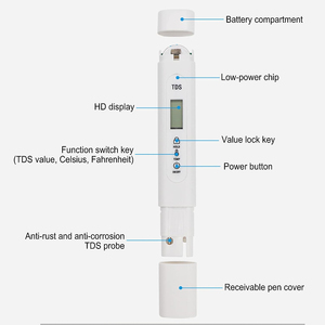 測定範囲0〜9999ppmミニペンスタイルTDSメーターデジタル水質テスターアナライザー検出器 (LCDディスプレイ付き) - Product Image 2