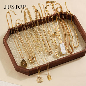 Layers <b>Long</b> Unisex OEM Wholesale Custom Stainless Steel Gold <b>Silver</b> Plating Trendy Link <b>Chain</b> Pendant <b>Necklace</b> - Product Image 2