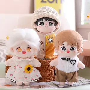 Boneka mewah idola Korea kartun lucu kualitas tinggi boneka anak-anak katun berdiri kecil boneka kustom permainan boneka karakter Anime mainan mewah