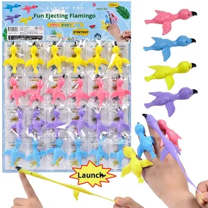 Lanzador de Dedos con Forma de Flamenco, Juguete Antiestrés de TPR para la Oficina, Fiestas Infantiles y Diversión - Product Image 5