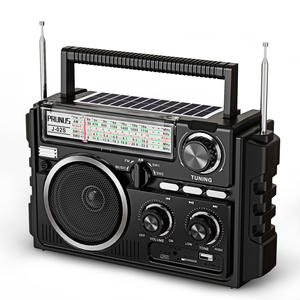 Radio AM FM SW de Doble Antena con Excelente Recepción, Recargable por USB y Energía Solar, con Ranura para Tarjeta TF, Reproductor Inalámbrico Portátil - Product Image 1