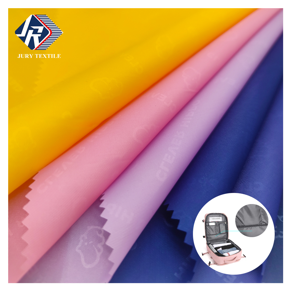 China Other Fabric Wholesale 100% Polyester Embossed 210D Oxford Bag Lining Fabric With PU Coating