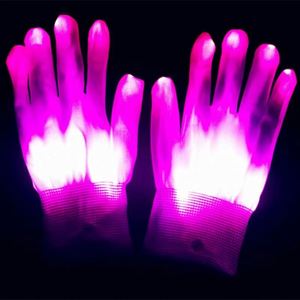 Wholesale Led Flashing <b>Finger</b> <b>Light</b> up Gloves With Batteries for Kids Cool Halloween Christmas Party - Product Image 4