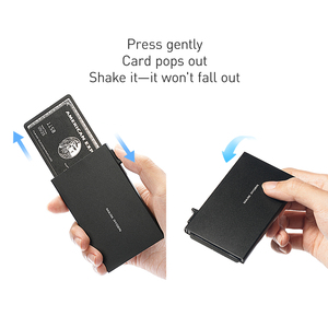 Mark Ryden Auto-Pop-Up Aluminum Alloy Ultra-Thin Card Holder <strong>Men's</strong> Card Clip Bank Card Case Scratch-Resistant &amp; Non-Slip L_MR23 - Product Image 4