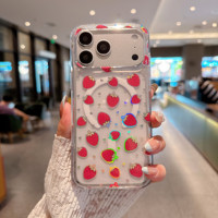 Coque de protection magnétique électroplaquée IMD tendance anti-chute en TPU et PC pour iPhone 16 17 18 Pro Max