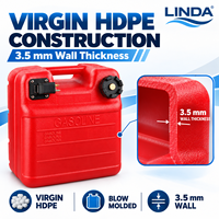 Nouveau réservoir de carburant marin en HDPE vierge de 12L et 24L avec indicateur de niveau de carburant mécanique CE EPA CARB pour moteur hors-bord