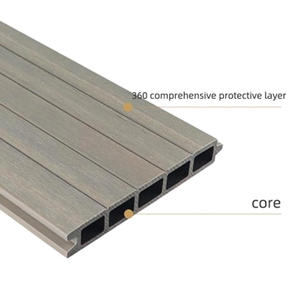 新世代屋外ガーデン装飾フェンスパネル共押出プライバシーウッドプラスチックWPC複合フェンシングヤードエッジ - Product Image 6