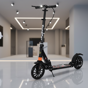 สกู๊ตเตอร์ไฟฟ้าสองล้อขนาด 8 นิ้ว พับเก็บได้รวดเร็ว สำหรับเด็ก ดีไซน์ใหม่ทันสมัย พร้อมล้อ PU สไตล์เล็กๆ แบบกระดานโต้คลื่น - Product Image 3