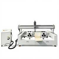 Routeur CNC 5 axes à broche unique HJD0505-Q3 pour découpe de dossier de chaise 3D, composants de base pour engrenages, façonnage de surfaces courbes et sculpture sur bois
