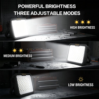 Projecteur de Travail LED Magnétique Rechargeable Solaire Type-C 420LM Portable avec Support pour Réparation Automobile Camping CE