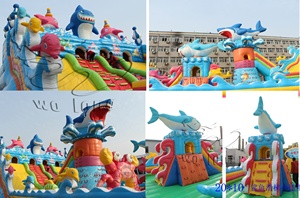 Chất lượng cao <span class=keywords><strong>Inflatable</strong></span> đồ chơi ngoài trời, <span class=keywords><strong>Inflatable</strong></span> lớn trượt (CE, en14960 và EN71 được phê duyệt) với tốt nhất 0.55 mét Bạt PVC Plato - Product Image 4