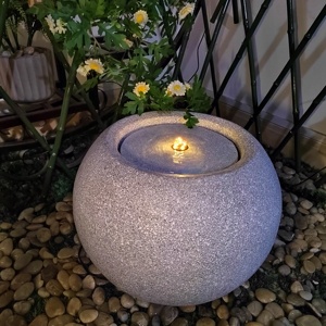 Luces LED Fuente <span class=keywords><strong>de</strong></span> agua Decoración <span class=keywords><strong>de</strong></span> jardín al aire libre con características <span class=keywords><strong>de</strong></span> resina y mármol para estanques Piscinas <span class=keywords><strong>Plantas</strong></span> Paisajismo - Product Image 2