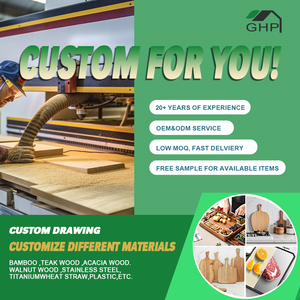 कस्टम स्नीदेब्ट मिट ऑफंगशेल bq काटना ब्लॉक लकड़ी बांस काटने बोर्ड के नीचे स्लाइडिंग स्टेनलेस स्टील ड्रिप ट्रे के साथ - Product Image 6