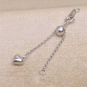โซ่เงินแท้ S925 แบบยาว พร้อมไข่มุกหนา สำหรับทำสร้อยคอ DIY พร้อมสายคล้องข้อมือแบบหัวเข็มขัด สำหรับอุปกรณ์ทำเครื่องประดับแบบโซ่เด็ก - Product Image 1