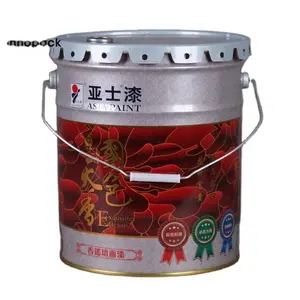 20L metal pail tightness bucket with flower lid/lock ring lid for food storage